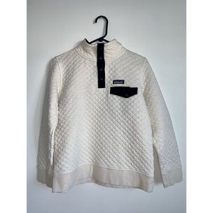 Cream Patagonia Quarter Button Pull-over